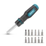 Set Cacciaviti a Cricchetto Professionale Bormann BHT7262 – 13 Pezzi Compatti e Resistenti