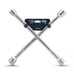 Chiave a Croce Bormann per Ruote Auto | Robusta, Universale, in Acciaio Zincato