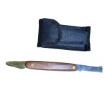Coltello per Innesti Pieghevole con Manico in Legno e Lama Inox 200 mm – Precisione Professionale per Innesti Perfetti