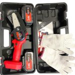 Seghetto per Potatura a Batteria Red Wood BURG – Lama da 10 cm con Doppia Batteria al Litio