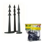 Set 20 Picchetti per Fissaggio a Terra – Ideali per Tessuti, Teli e Geotessili da Giardino