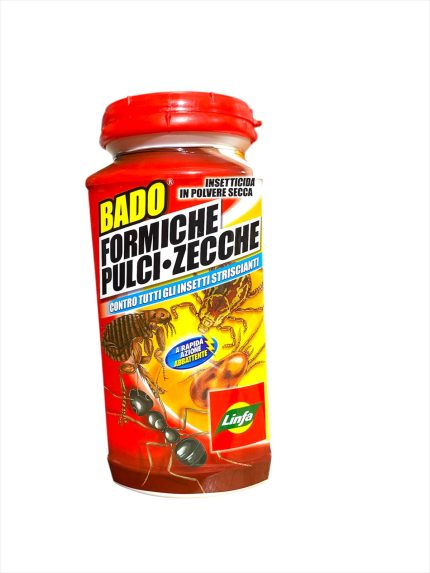 Insetticida Bado Polvere 1kg Linfa – Contro Formiche, Pulci e Zecche per Casa e Giardino
