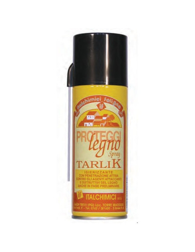 Tarlik Proteggi legno Spray 200 ml – Antitarlo e Protettivo per Legno Interni ed Esterni