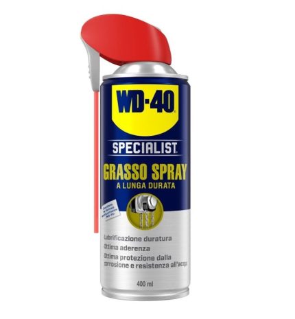 WD-40 Specialist Grasso Spray Lunga Durata 400 ml – Lubrificante Resistente per Alte Pressioni e Temperature