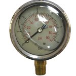 Manometro Ø63 mm 0-6 / 0-25 / 0-40 bar con Attacco Radiale 1/4'' alla Glicerina – BURG Professionale