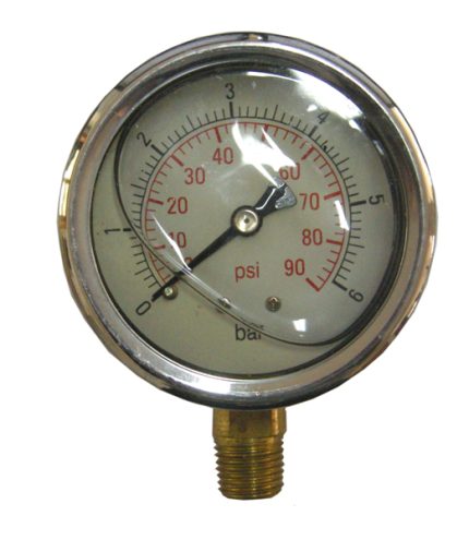 Manometro Ø63 mm 0-6 / 0-25 / 0-40 bar con Attacco Radiale 1/4'' alla Glicerina – BURG Professionale