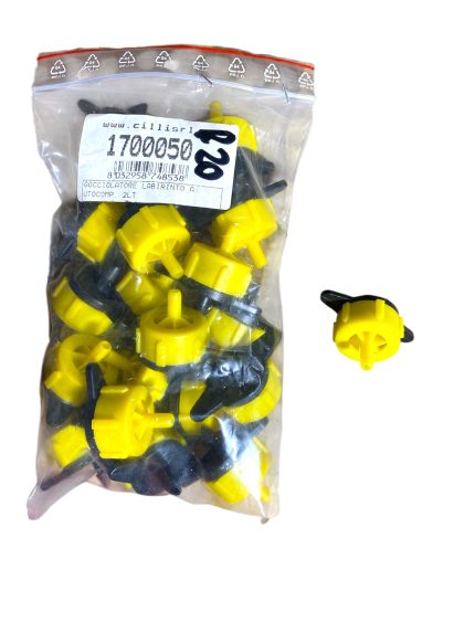 Set 20 pz Gocciolatore Labirinto Autocompensante 2 L/h – Irrigazione a Portata Costante