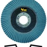 Dischi Lamellari VIGOR Zirconio 115x22 mm – Grane Varie su Fibra per Metallo e Inox