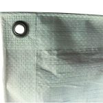 Rete per Ponteggi Occhiellata Bianca Antipolvere | Protezione Cantieri e Facciate