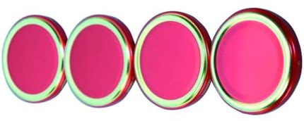 Capsule Flip Rosso e Oro per Vasi – Confezione da 100 pz, Disponibili in Vari Diametri