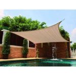 Vela Rete Parasole Kitty Beige – Modello Quadrato e Triangolare | Protezione Solare per Giardino, Terrazzo e Balcone