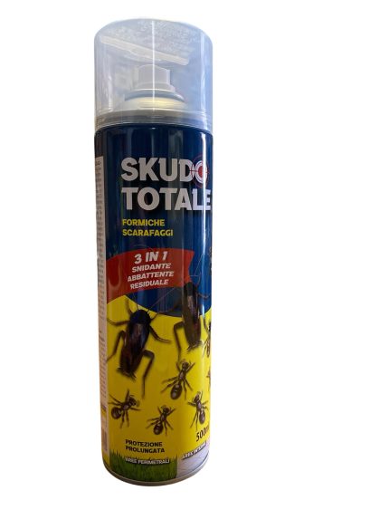 Insetticida Spray SKUDO TOTALE 500ml – Elimina Scarafaggi e Formiche in Casa