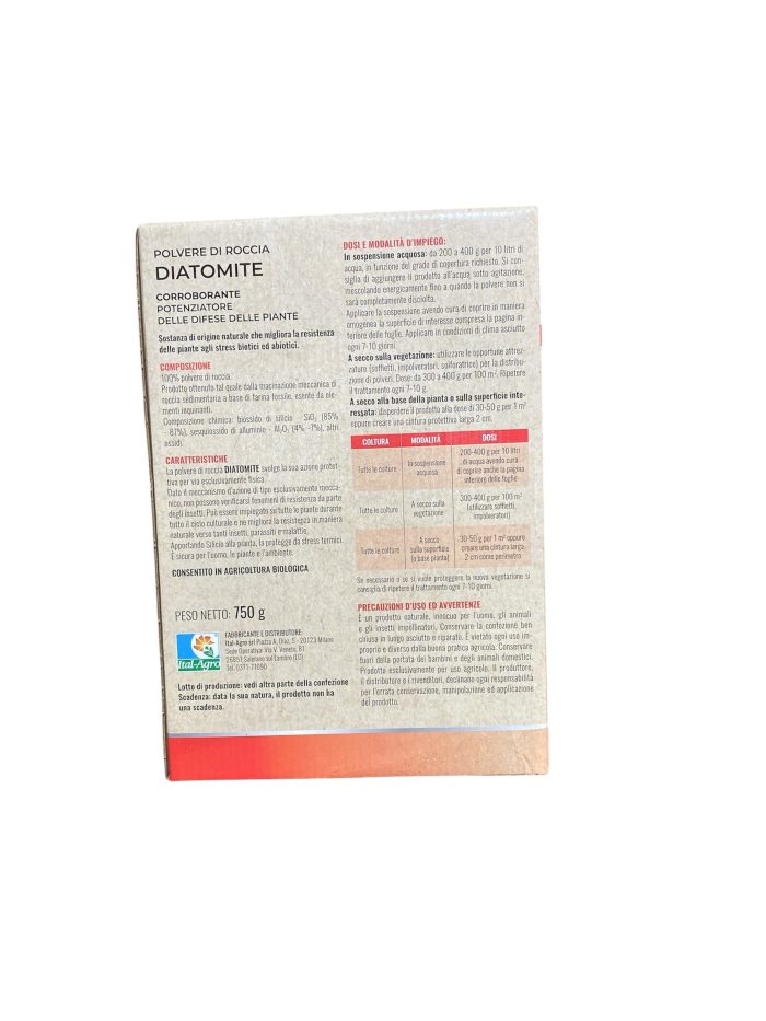 Diatomite Vithal Bio 750g – Integratore Naturale per Piante | Antiparassitario Ecologico - immagine 2