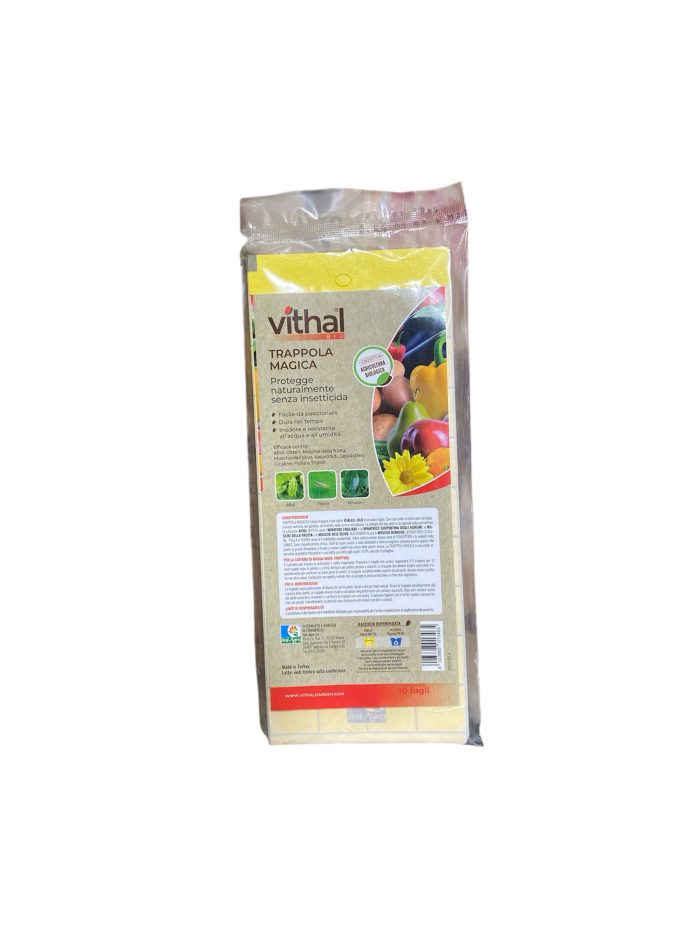 Trappola Magica Vithal Bio Da 10 fogli | Difesa Naturale da Mosche e Insetti – Pronta all’Uso, Efficace e Senza Veleni - immagine 1