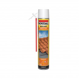 Schiuma Manuale per Tegole e Tetti SOUDAL 750 ml – Sigillante Resistente e Facile da Applicare