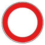 SEGNALE “DIVIETO DI TRANSITO” RIFRANGENTE CERCHIO Ø 60 CM IN METALLO