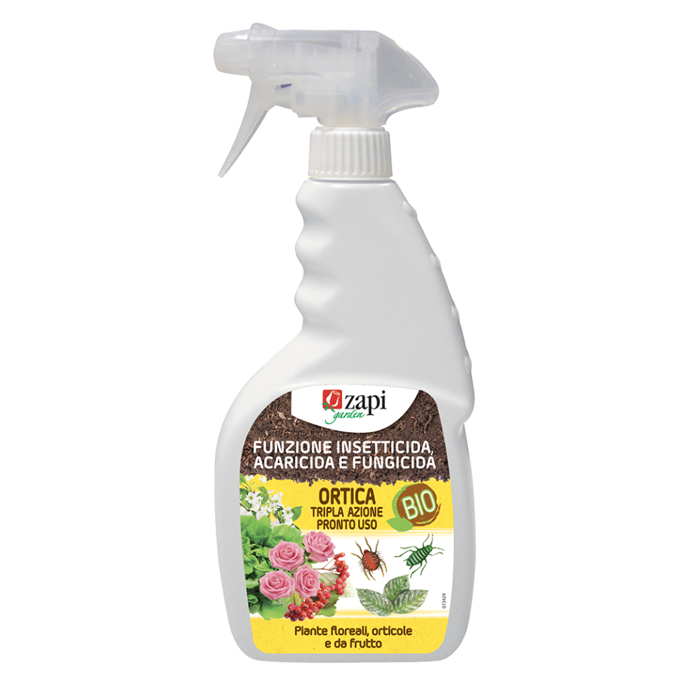 Zapi Garden_CAV_200113_ortica pronto uso Ortica BIO Pronto Uso – Sostanza di Base Naturale Aficida, Acaricida e Fungicida | 750 ml | Per Agricoltura Biologica - immagine 1