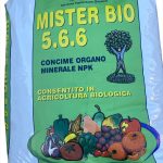 MISTER BIO 5.6.6 Da 25 kg Concime Organo Minerale NPK Biologico – Nutrimento completo per tutte le colture