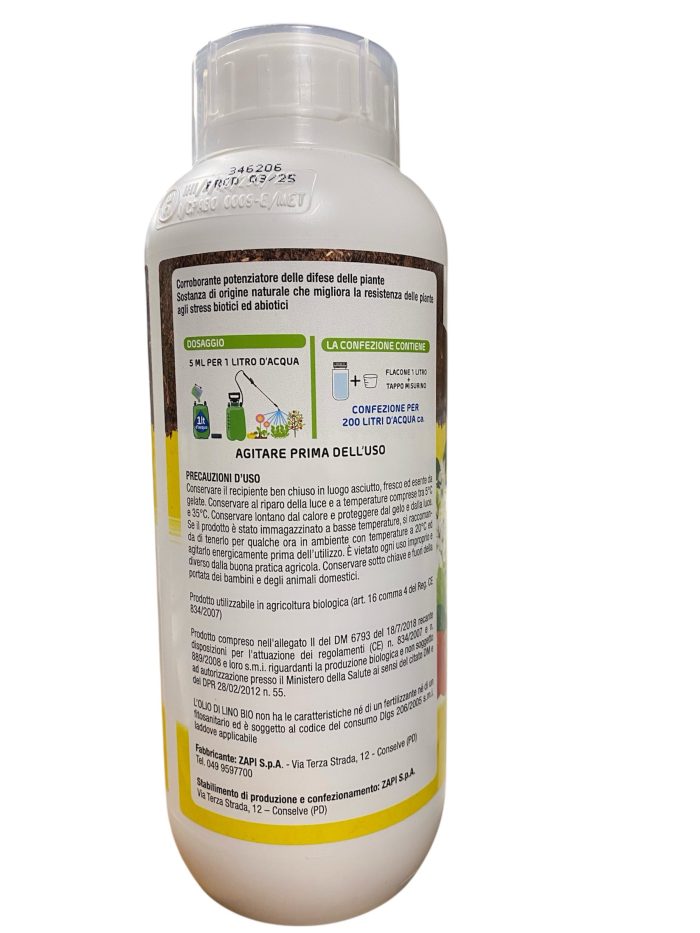 Olio di Lino Da 1 Lt – Corroborante Naturale per Difesa delle Piante BIO - immagine 2