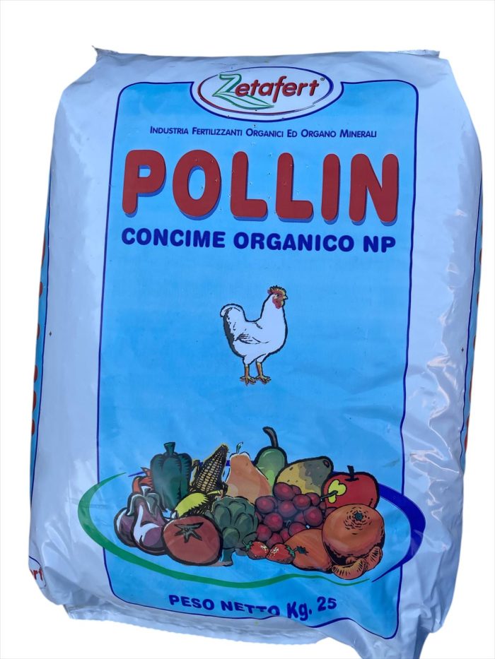 POLLIN Da 25 Kg. Concime Organico NP – Fertilizzante biologico con pollina e farine proteiche per terreni fertili - immagine 1