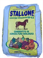 STALLONE NP 5.5 Da 25 Kg. Concime Organico Biologico – Azoto e Fosforo naturali per terreni fertili e colture vigorose