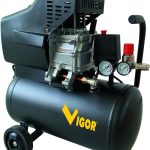 COMPRESSORI VIGOR VCA-24L – 24 L | Motore 2 HP a Induzione Silenzioso e Affidabile