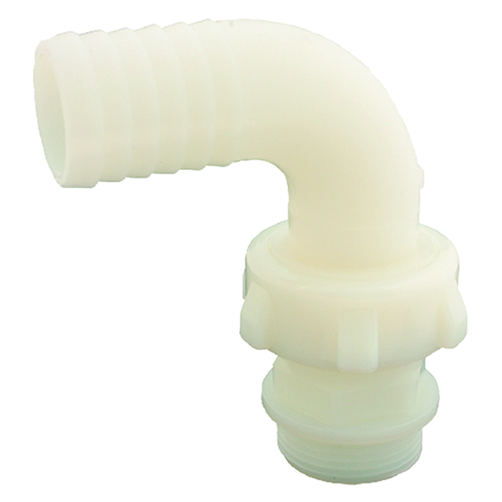AG0082 Raccordo Portagomma Curvo in Nylon a Tre Pezzi – Connessione Resistente per Irrigazione e Acqua - immagine 1