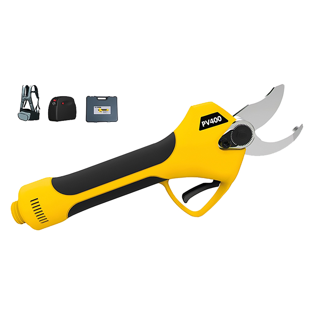 Forbici da Potatura a Batteria PV400 – 44V 4,4Ah, Taglio 35 mm, Brushless, Kit Professionale