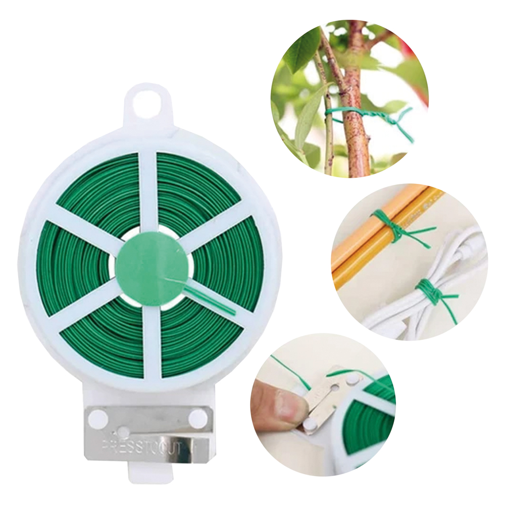 Piattina Filo Plasticato per Legature – Filo Metallico Rivestito in PVC per Giardinaggio e Agricoltura