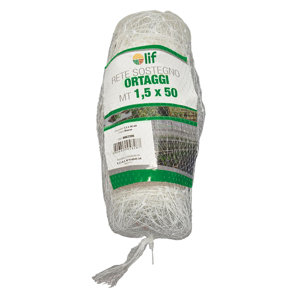 Rete di Sostegno per Ortaggi – Polietilene Bianco | Supporto per Rampicanti, Orto e Fiori