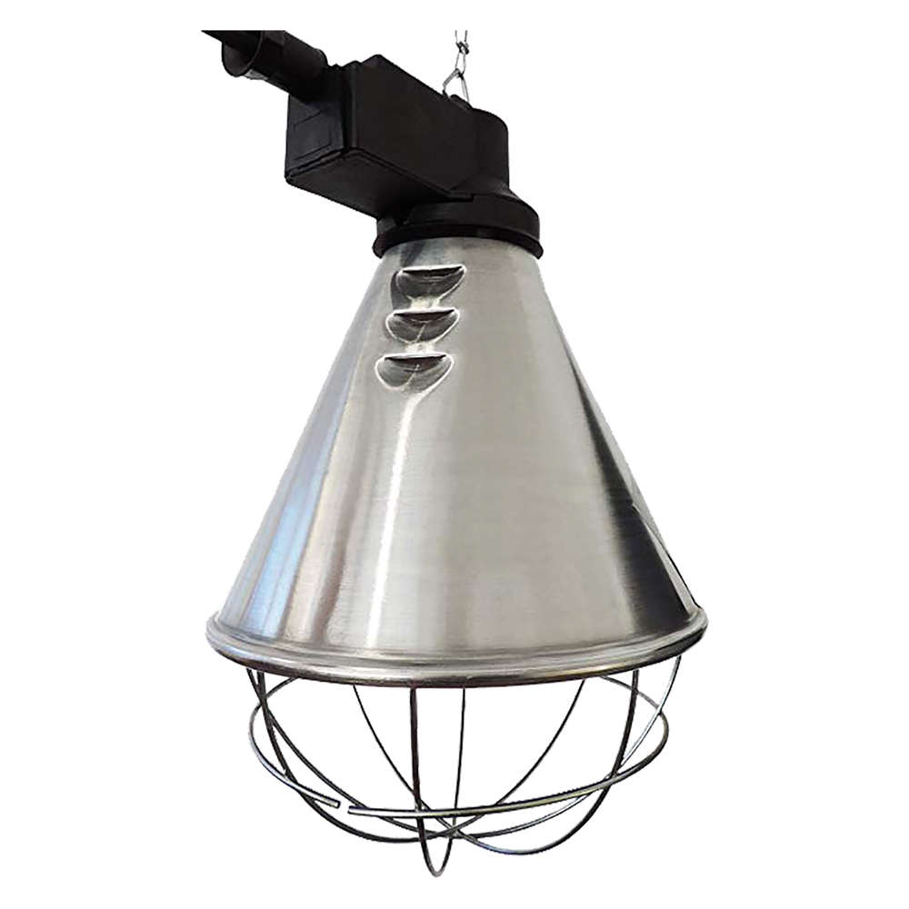 RIFLETTORE PER IRRADIAZIONE CALORE Ø21 cm con Cavo 2,5 m – Lampada Riscaldante per Animali