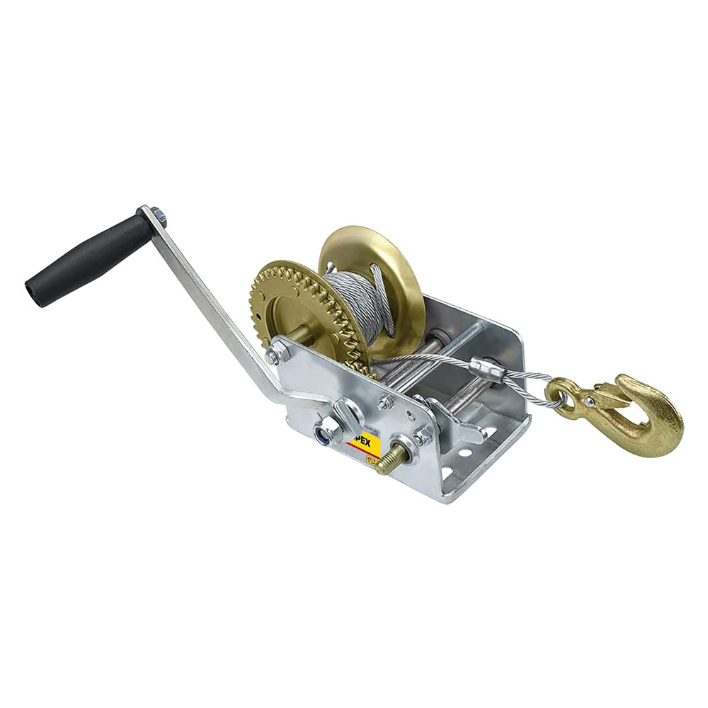 Verricello Manuale – Cavo in Acciaio 10 m, Rotazione Avanti/Indietro