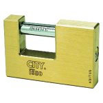 LUCCHETTO ANTISCASSO – Corpo in ottone, arco in acciaio cromato