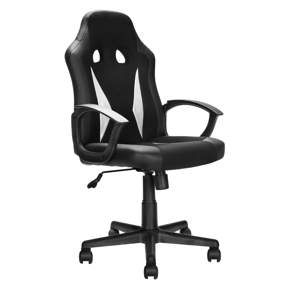Sedia da Gaming Nera – Ergonomica e Regolabile, Comfort Professionale con Altezza Variabile