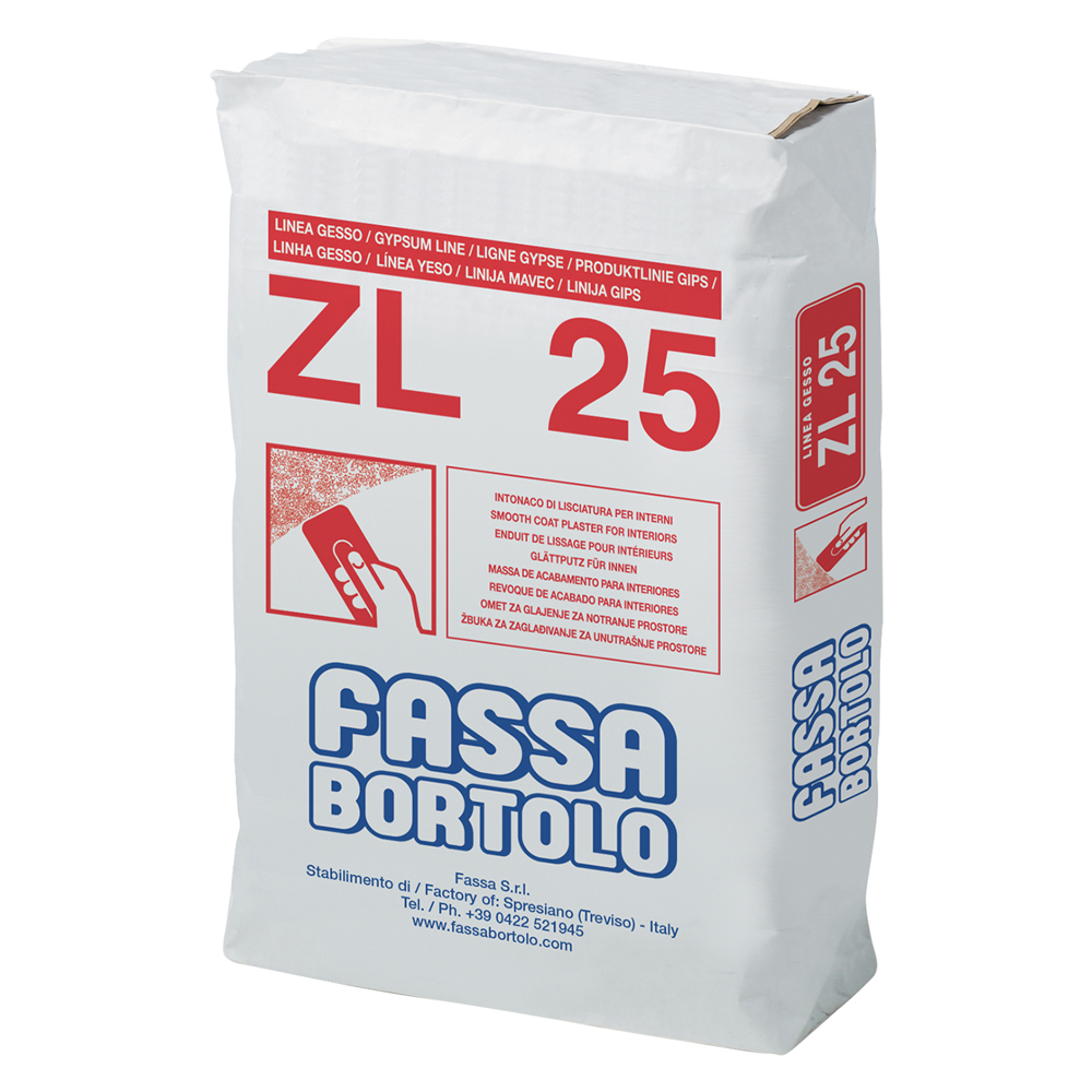 Intonaco di Lisciatura ZL 25 5 kg – Malta Fina per Finiture Interne Classe A1