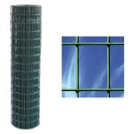RETE ELETTROSALDATA PLASTIFICATA in Acciaio Zincato – Maglia 75×50, Rotolo 25 m