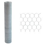 Rete Tripla Torsione Zincata Rotolo 50 m per Recinzioni e Allevamenti