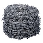 Filo Spinato Zincato in Acciaio a Quattro Punte per Recinzioni Agricole