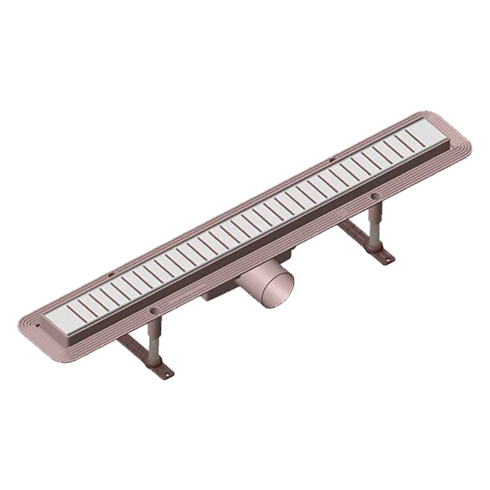 ED0588 Canaletta per Doccia con Griglia – Sifonata Ø40 mm con guaina impermeabile | Acciaio inox AISI 304 - immagine 1