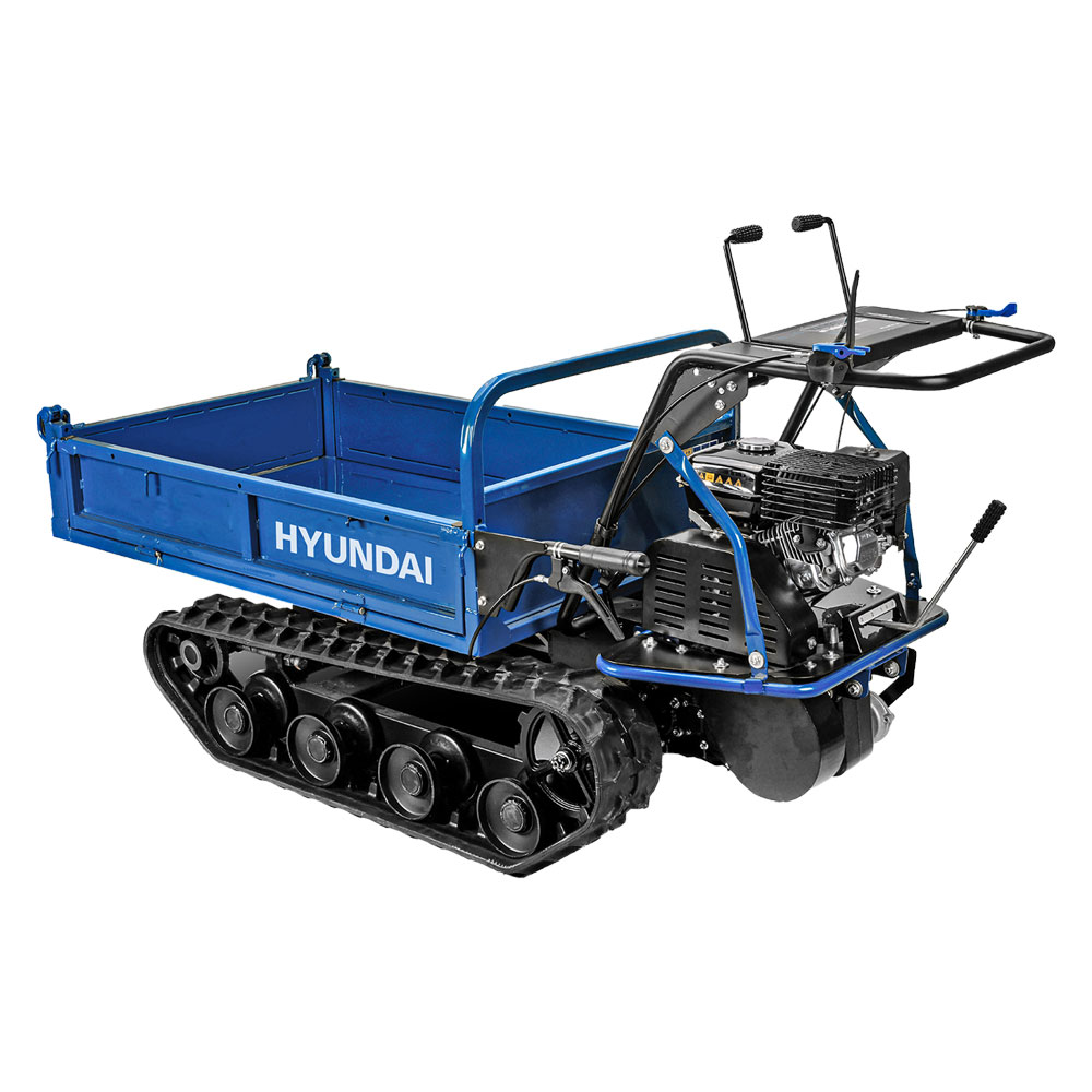 Motocarriola a Cingoli 65910 – Carico 500 kg, Motore 7 HP Benzina, Ribaltamento Idraulico