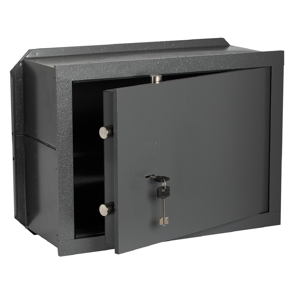 FE0015 Cassaforte con Chiave 82010 – Cassaforte in Acciaio con Catenacci Girevoli e Protezione Antieffrazione - immagine 1