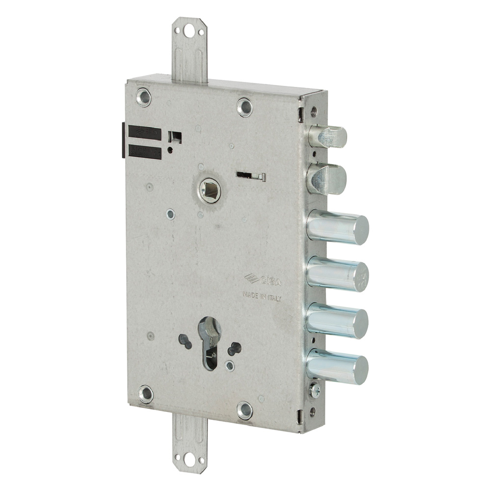 Serratura Elettrica Triplice da Applicare per Porte Blindate Art. 15515 e 64 – 12V con Cilindro Europeo