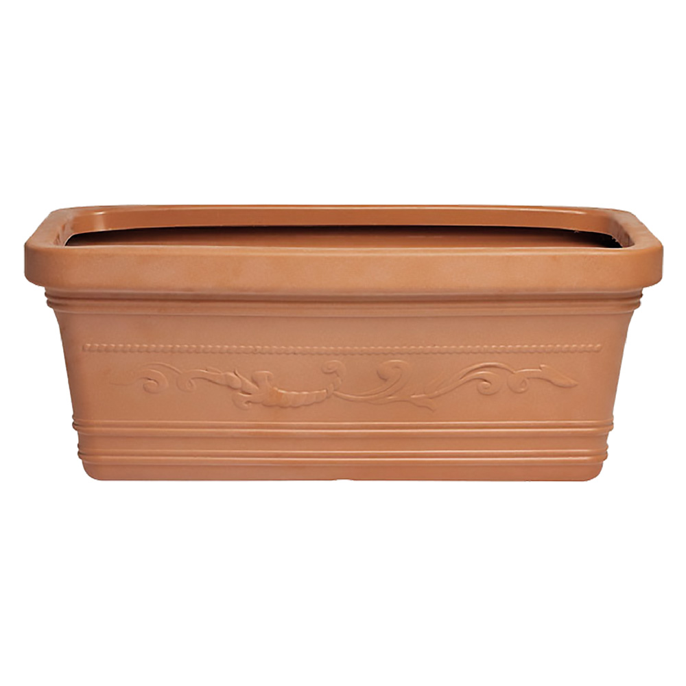 Fioriera Rettangolare PRESTIGE in Resina Color Terracotta