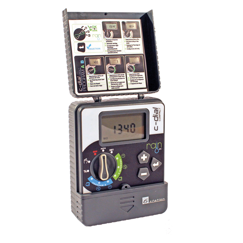 Centralina Irrigazione Rain COMPACT-DIAL con Display e 2 Programmi