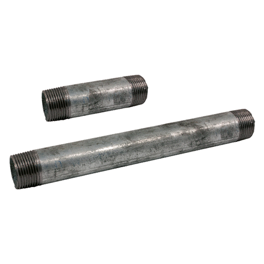 ID0015 Barilotto a Doppia Filettatura – Acciaio Zincato EN 10242, Raccordo Malleabile - immagine 1