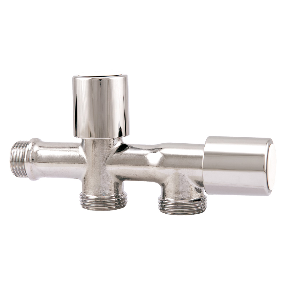 ID0154 Rubinetto Attacco Lavatrice e Lavastoviglie in Acciaio Cromato – Rubinetto per Elettrodomestici - immagine 1