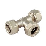 RACCORDO A STRINGERE A “T” ‘1607’ – Per Tubo Multistrato, Connessione Sicura (Confezione da 5 Pezzi)