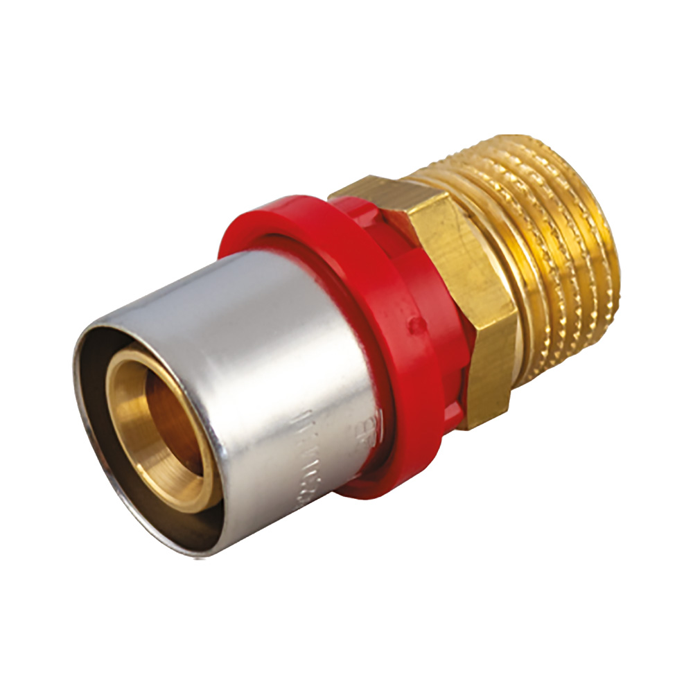 ID0553 RACCORDO A PRESSARE DIRITTO '1650CT' – Per Tubo Multistrato, Sistema TH (Confezione da 10 Pezzi) - immagine 1