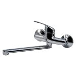 MONOCOMANDO LAVELLO “URANO” a muro con canna girevole – Cartuccia Ø 40