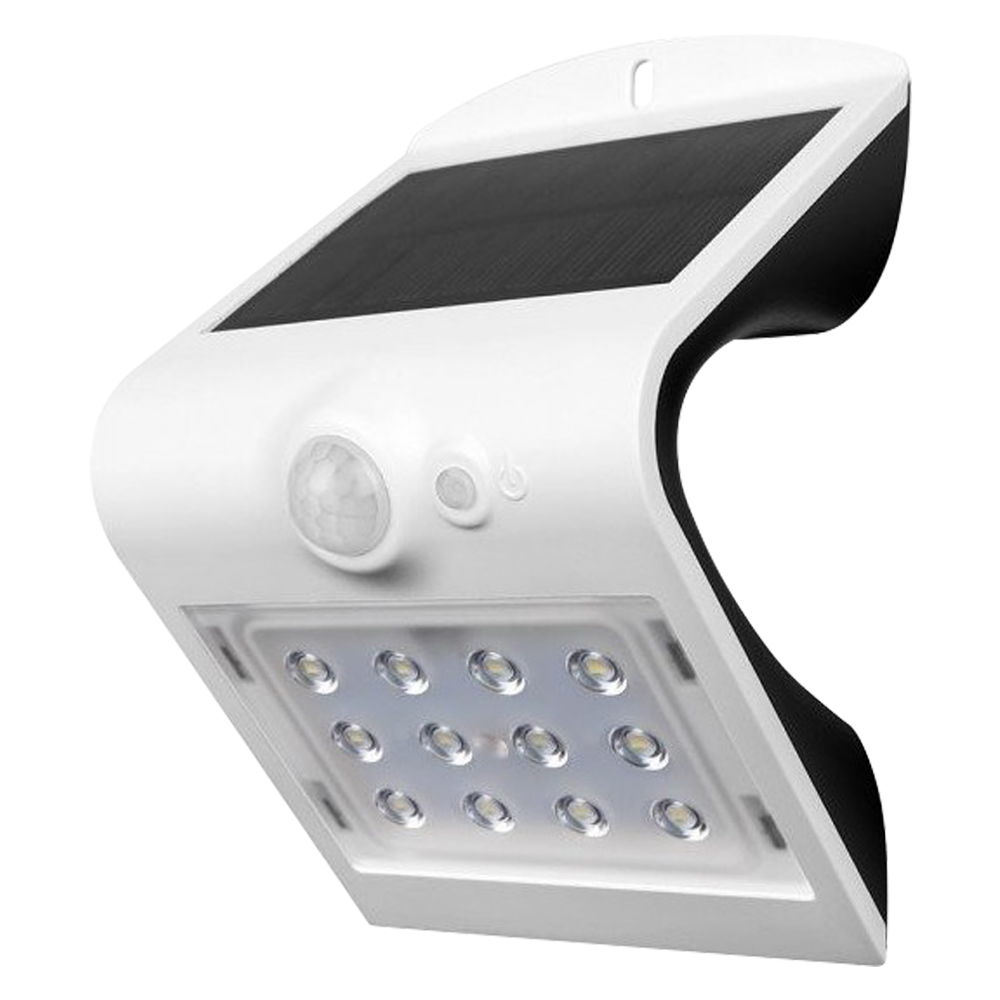 LAMPADA SOLARE DA PARETE VT-767-2 – LED 220 lumen con sensore PIR e pannello solare IP65